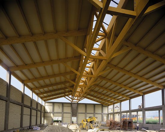 Legno lamellare, perfetto per tetti e coperture